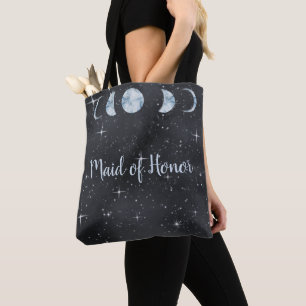 Tote Bag Demoiselle d'honneur de mariage céleste Nuit étoil