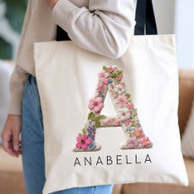 Demoiselle d'honneur | Effet Faux Floral Monogramm