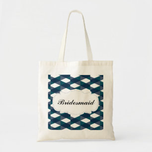 Tote Bag Demoiselle d'honneur en arête de poisson de motif