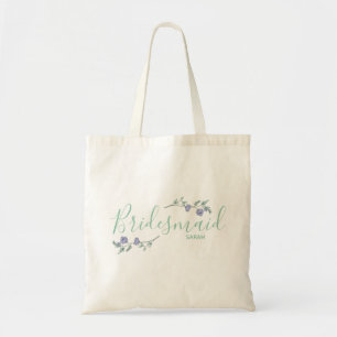 Tote Bag Demoiselle d'honneur, lavande et Fourre-tout