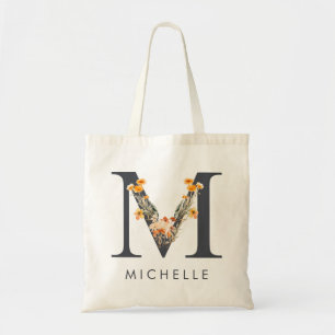 Tote Bag Demoiselle d'honneur Monogramme Fleur Sauvage M