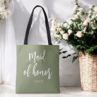 Demoiselle d'Honneur Vert Sauge Mariage