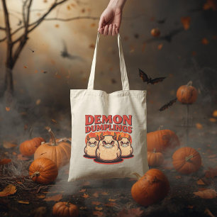 Tote Bag Démon Dumplings Funny Halloween Pun de nourriture