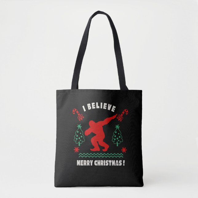 Tote Bag Denim Jacket Bigfoot : L'esprit sauvage de la mode (Devant)