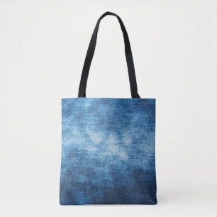 Tote Bag Denim worn fabric texture for background. Jeans