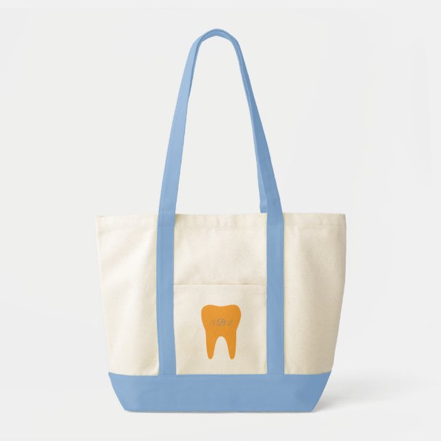Tote Bag Dent Fourre-tout de monogramme (Devant)