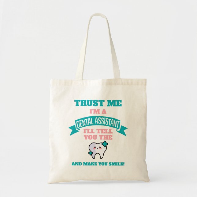Tote Bag DENTAIRE DENTAIRE Drôle Drôle Raconte-Toi La Vérit (Devant)