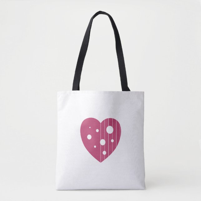 Tote Bag Dentelle d'amour (Devant)