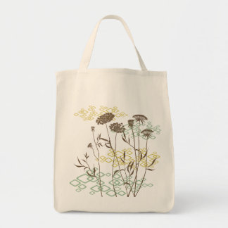 Tote Bag Dentelle de la Reine Anne en épicerie blanche
