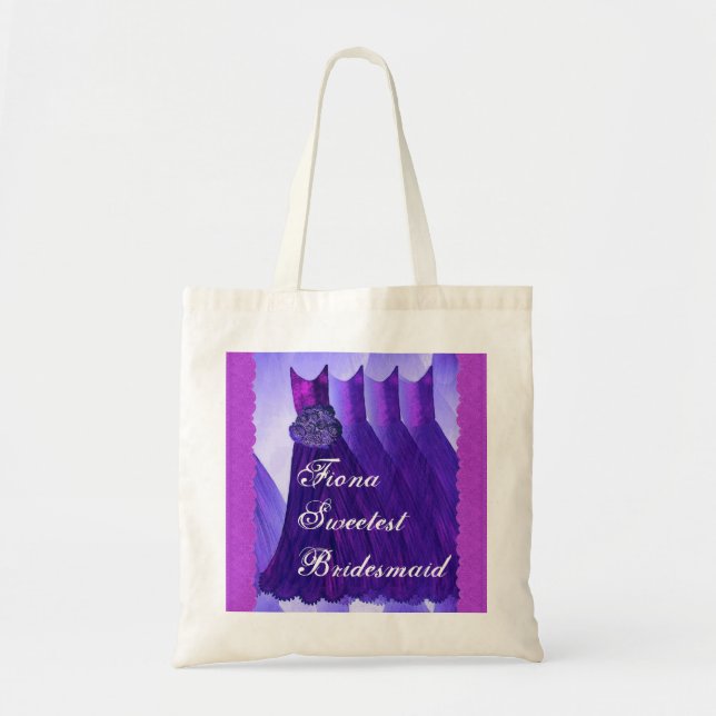 Tote Bag Dentelle et robes nommées faites sur commande V12 (Devant)