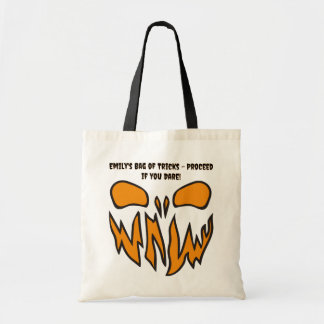 Tote Bag Déplaisant Visage D'Halloween Trick Ou Treat Drôle
