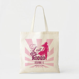 Tote Bag Dernier Rodéo Rose Vachette Rouge Fille de Nashvil