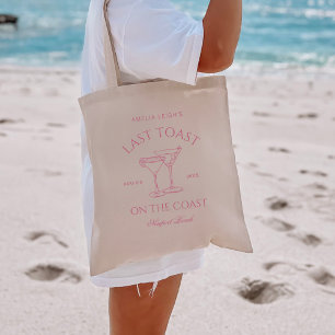 Tote Bag Dernier Toast sur la Côte Rose Bachelorette Week-e