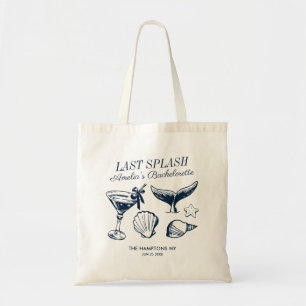 Tote Bag Dernière Fête de Bachelorette de Mermaid Pink Beac