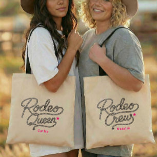 Tote Bag Dernière Fête de Rodéo Rose pour Enterrement de Vi