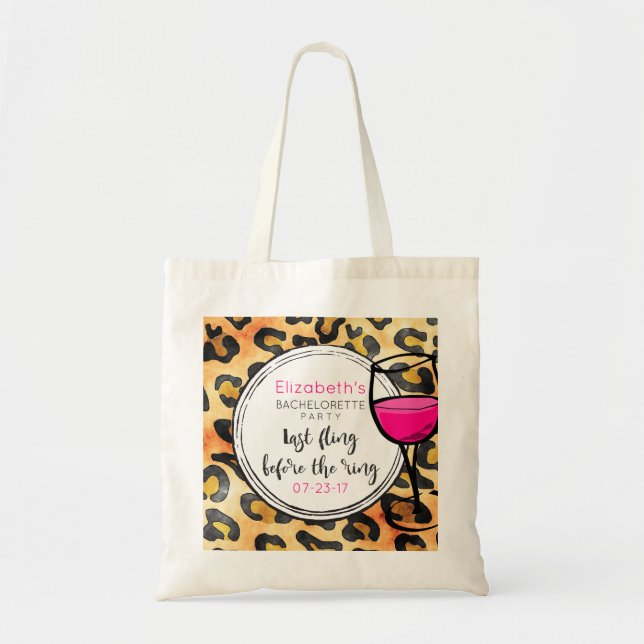 Tote Bag Dernière Fling Avant La Bachelorette Sauvage De La (Devant)