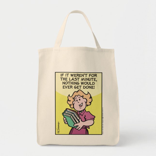 Tote Bag Dernière minute (Devant)