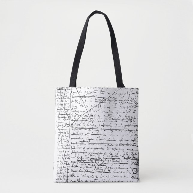 Tote Bag Dernière page 'd'une La Recherche du Temps Perdu' (Devant)