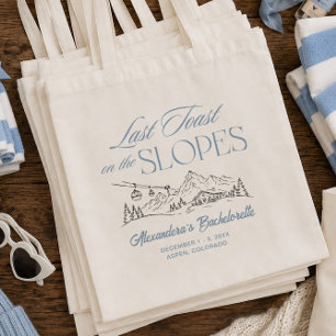 Tote Bag Dernière Toast sur les Pistes Ski Enterrement de V