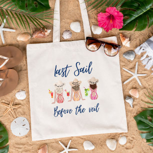 Tote Bag Dernière Voile Avant Le Veil Bachelorette Party Bl