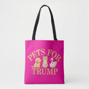 Tote Bag Des animaux pour Trump : montrer leur soutien à Do