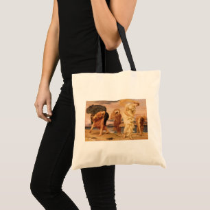Tote Bag Des Filles Grecques Ramassent Des Galets Par Lord 