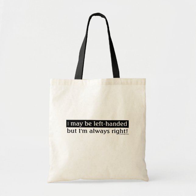 Tote Bag Des gens gauchers qui disent (Devant)