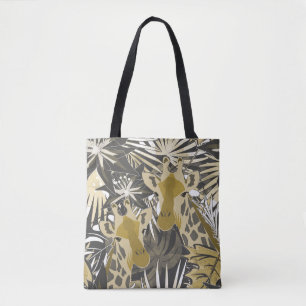 Tote Bag Des girafes dans la forêt tropicale.