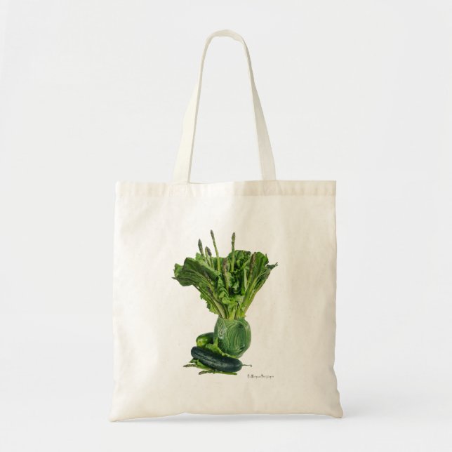 Tote Bag Des légumes verts frais sont exposés. (Devant)