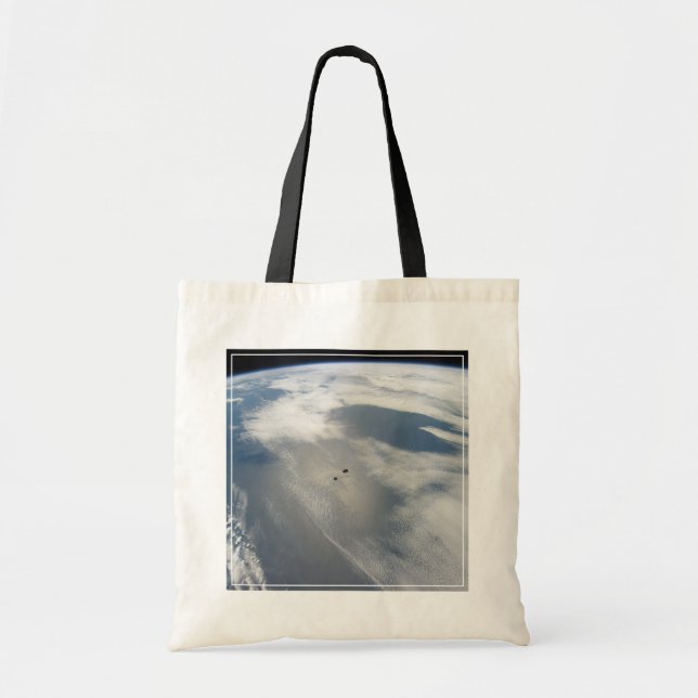 Tote Bag Des Petits Satellites Orbitent Au-Dessus D'Une Par (Devant)