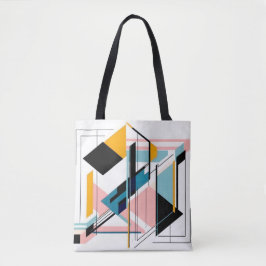Tote Bag Design abstrait audacieux mais subtil design géomé