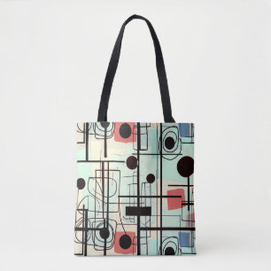 Tote Bag Design abstrait moderne, lignes dynamiques Lancer