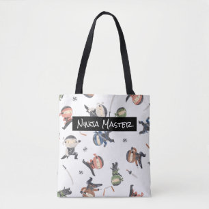 Tote Bag Design cadeau personnalisé Green Blue Orange Ninja