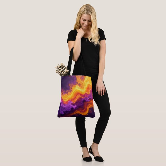 Tote Bag Design coloré (Sur le modèle)