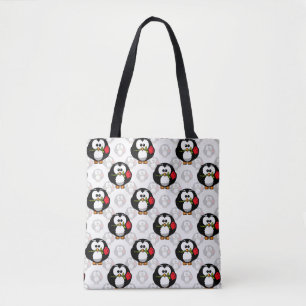 Tote Bag Design de Motif de surface de pingouin mou Imprime