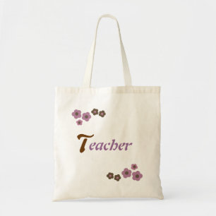 Tote Bag Design de professeur floral