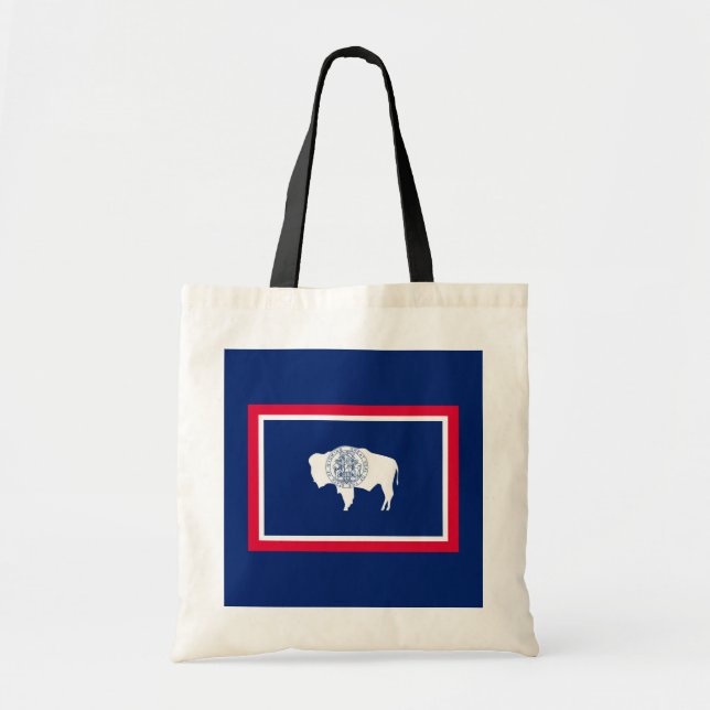 Tote Bag Design du drapeau d'état du Wyoming (Devant)
