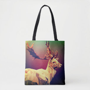 Tote Bag Design en polygone de cerf