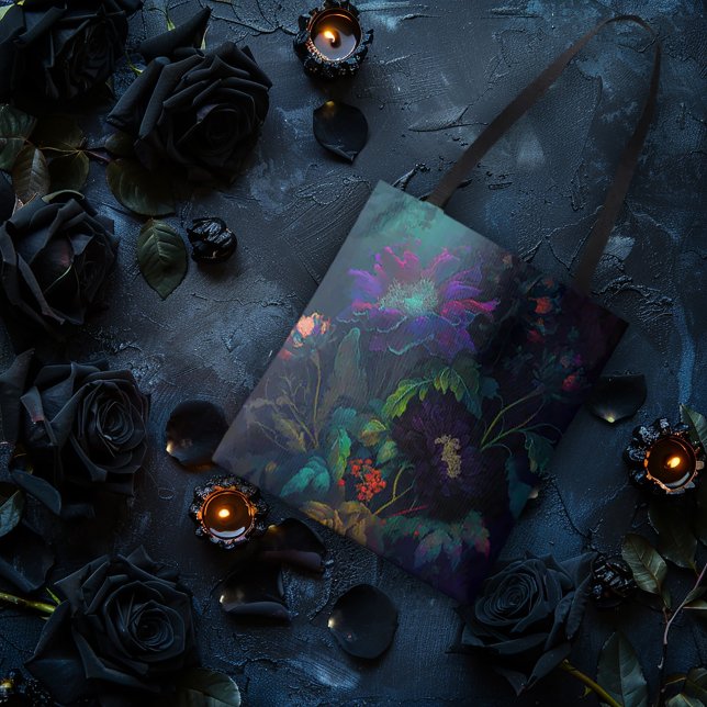 Tote Bag Design floral foncé (Créateur téléchargé)