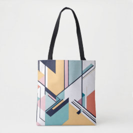 Tote Bag Design géométrique chic abstrait moderne