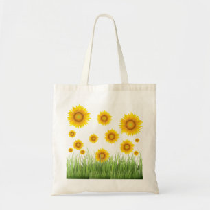 Tote Bag Design graphique de tournesol brillant et élégant