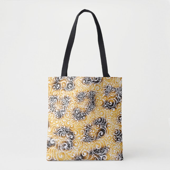 Tote Bag Design léopard tourbillonnant (Devant)