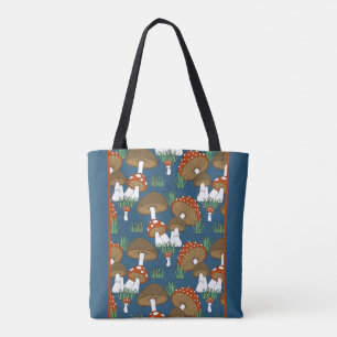 Tote Bag Design moderne de champignons colorés