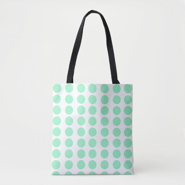 Tote Bag Design Pois vert (Devant)