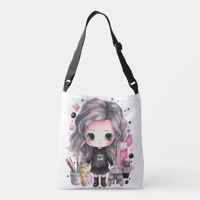 Tote Bag Design Tragetaschen Mit Langen Trägern (Rückseite)