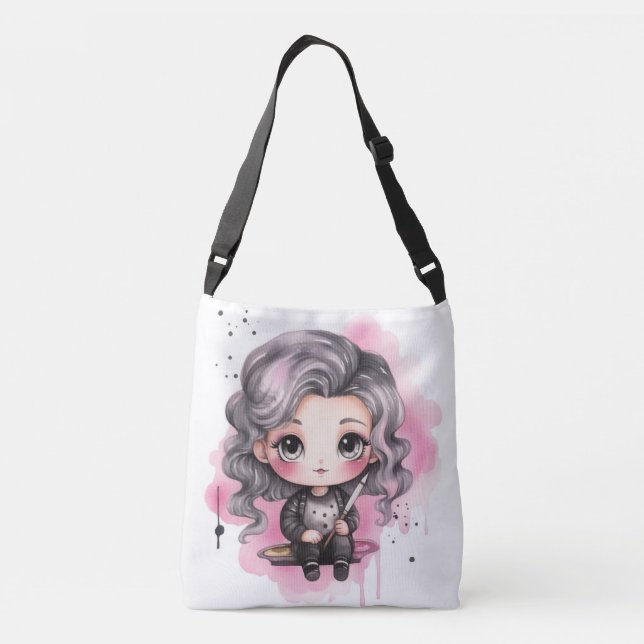 Tote Bag Design Tragetaschen Mit Langen Trägern (Rückseite)