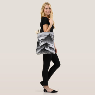 Tote Bag design unique noir et blanc
