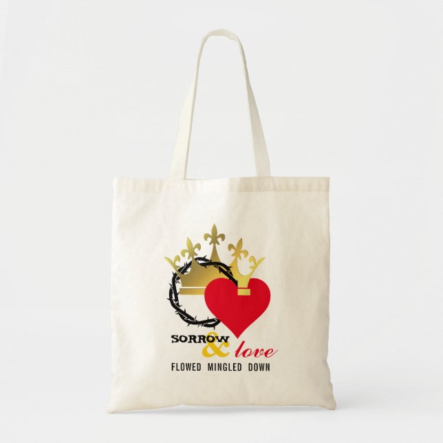 Tote Bag DÉSOLÉ ET AMOUREUX Pâques chrétiennes (Devant)