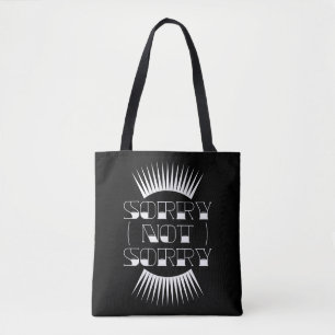 Tote Bag Désolé Pas Désolé Typographie Rétro