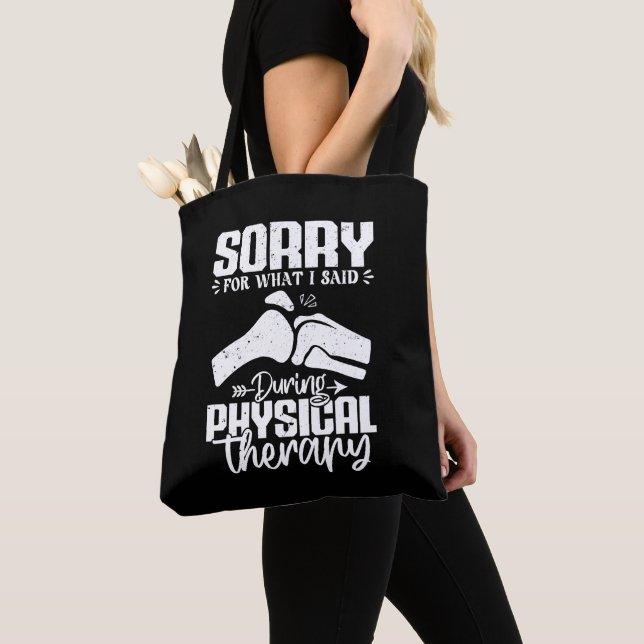 Tote Bag Désolé Pour Ce Que J'Ai Dit La Récupération Physiq (De près)
